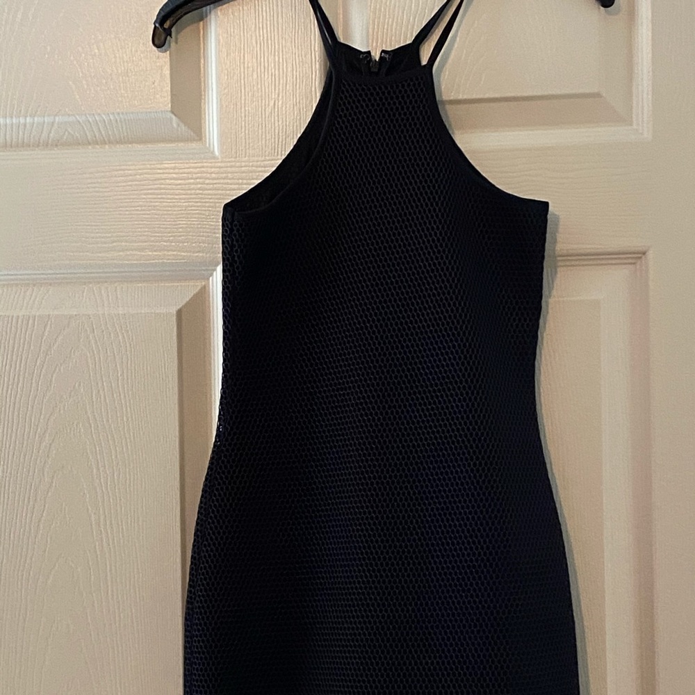 Black mesh dress